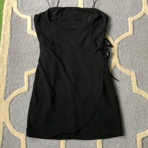 NWT Black wrap mini dress